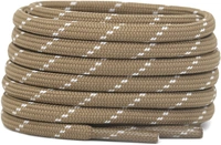 GRAH SANGRAH® (2 Pair) Shoelaces for Hiking Shoes, Outdoor Walking Sneakers, Outdoor Hiking, Climbing, Basketball, Work Boot, Running , Sport Shoes - 120 cm, Khaki White